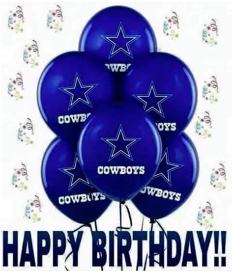 Happy birthday images dallas cowboys - Some of the most famous Dallas Cowboys players include Bill Bates, Terrell Owens, Walt Garrison, Tony Dorsett, Michael Irvin, Troy Aikman and Roger Staubach. The Dallas Cowboys joi...